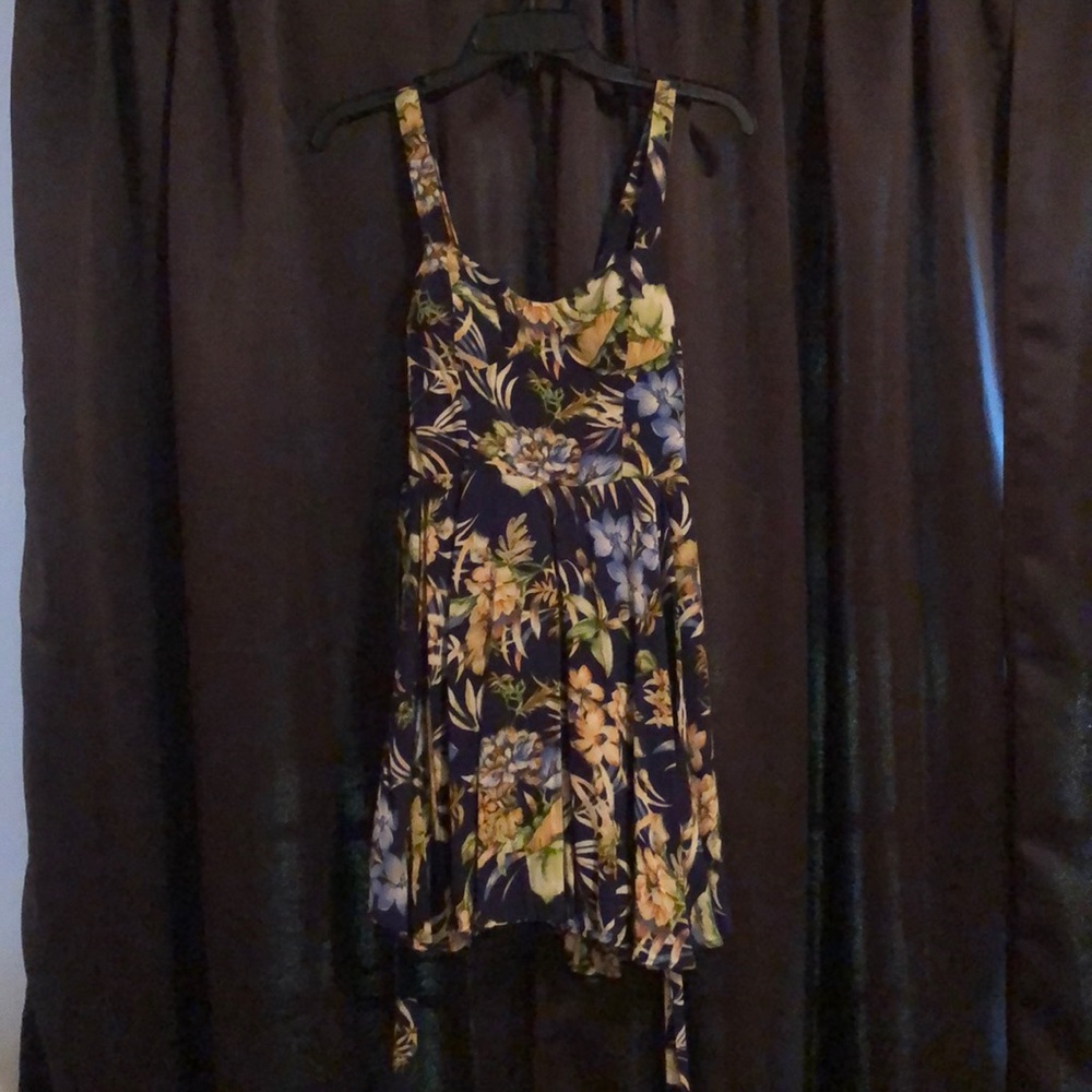 Blue and green summer dress